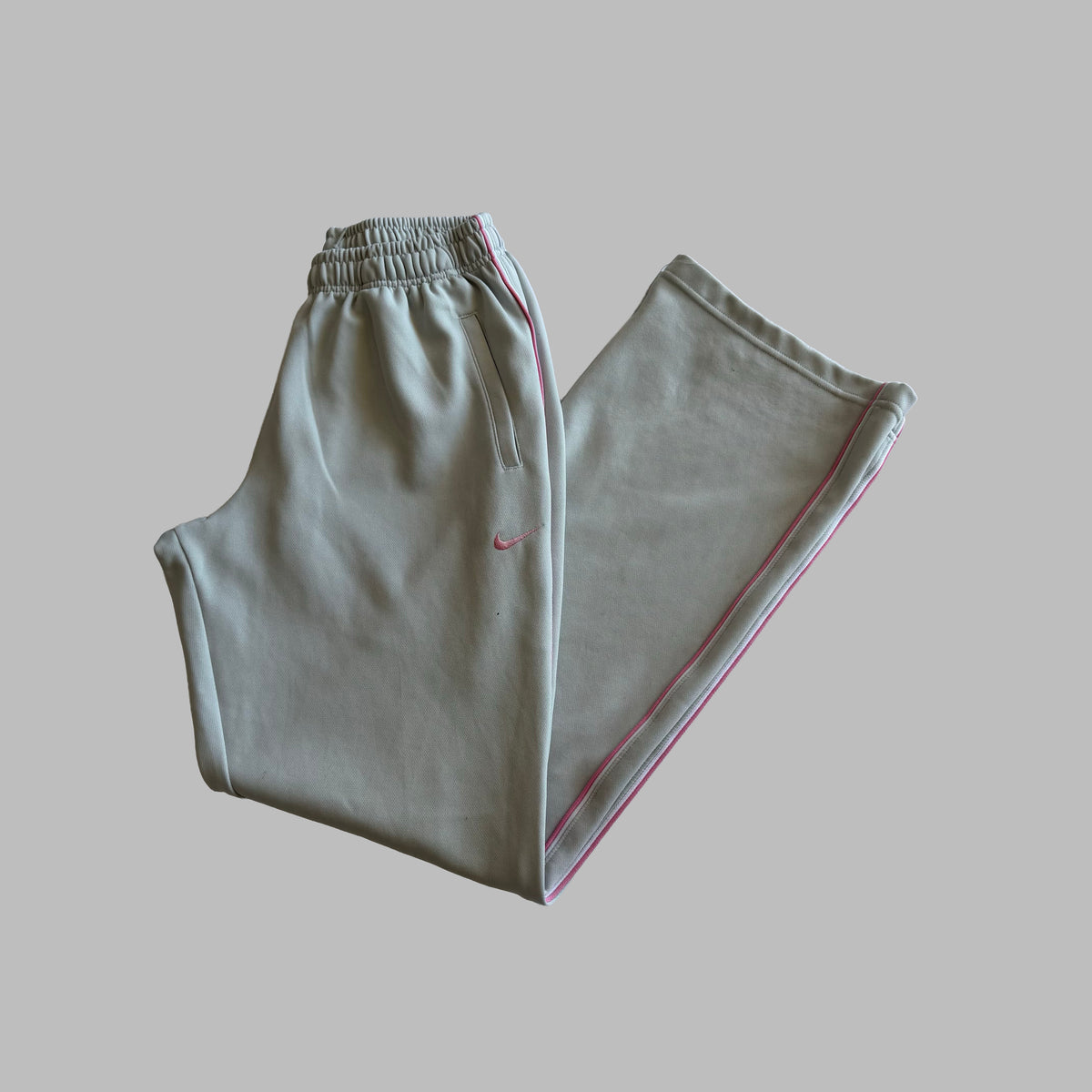 Y2K Nike Striped Wide Leg Active Track Pants - S