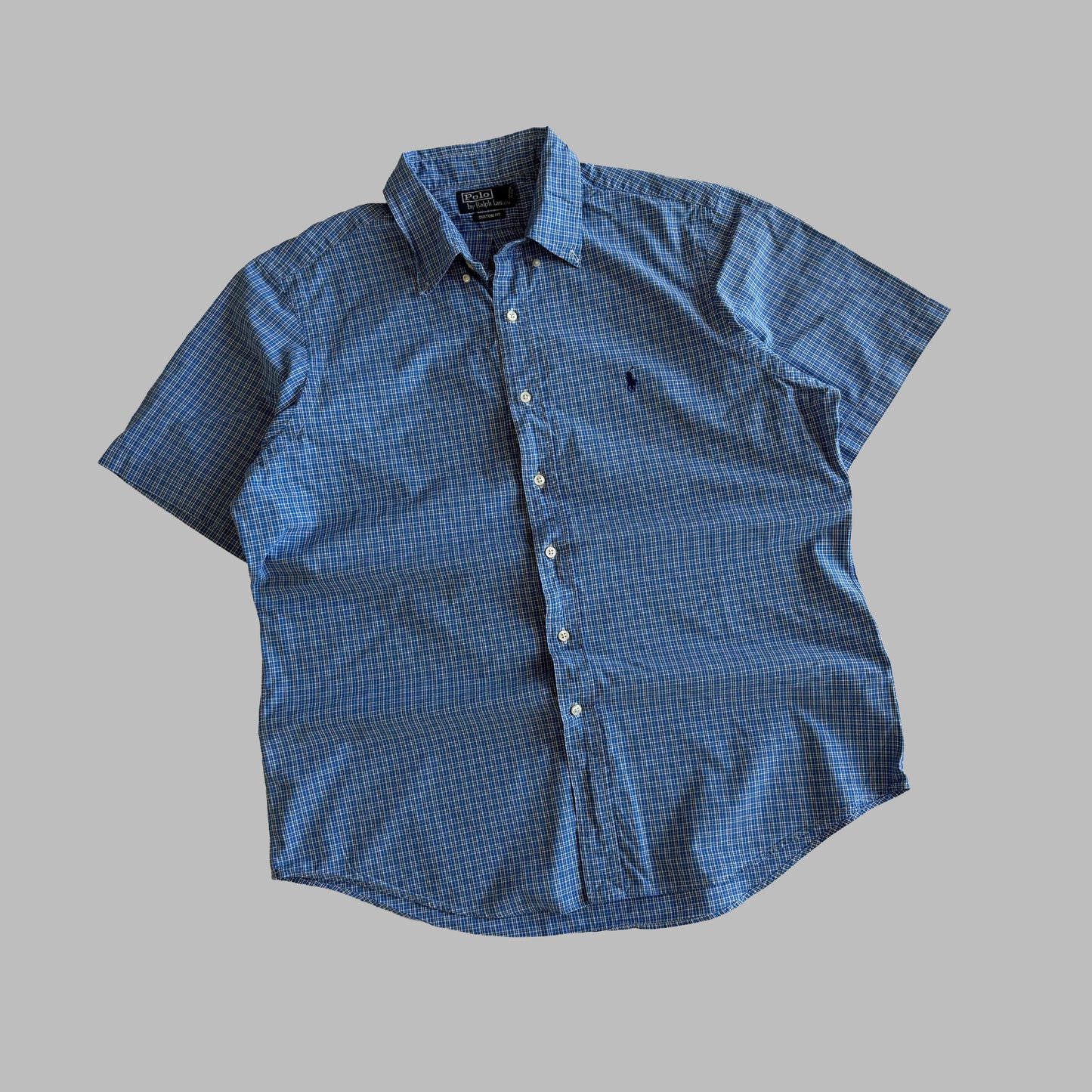 Y2K Polo Ralph Lauren Checkered Button Up Shirt - XL