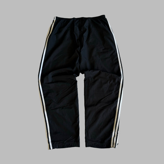 Y2K Adidas Three Stripe Wide Leg Track Pants - L
