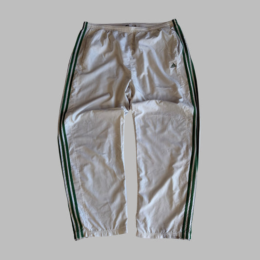 Y2K Adidas Three Stripe Baggy Track Pants - XXL