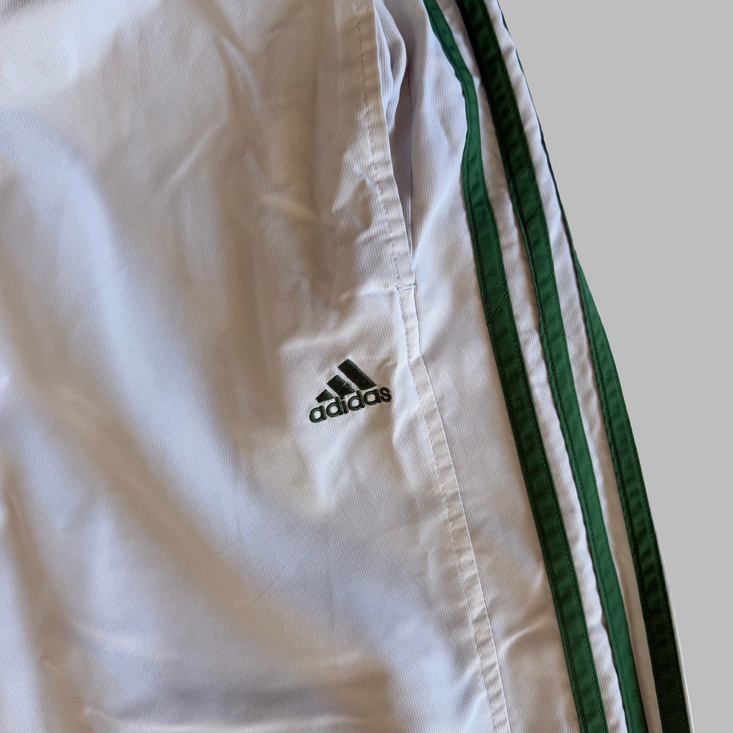 Y2K Adidas Three Stripe Baggy Track Pants - XXL