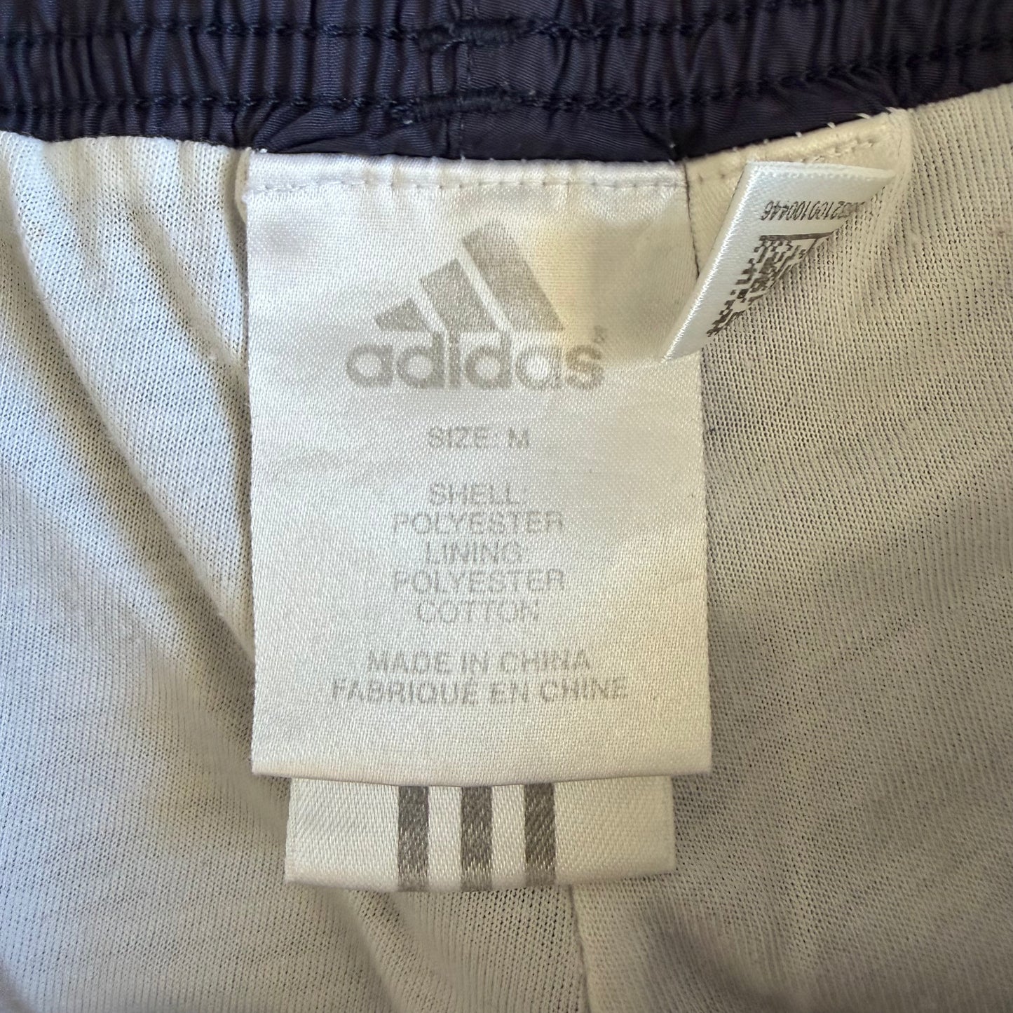 Y2K Adidas Three Stripe Wide Leg Track Pants - M