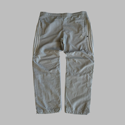 Y2K Adidas Three Striped Straight Leg Track Pants - XL