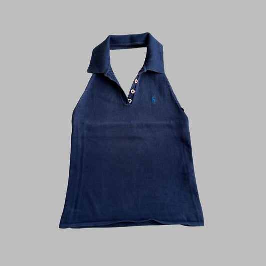 Y2K Ralph Lauren Polo Halter Top - S