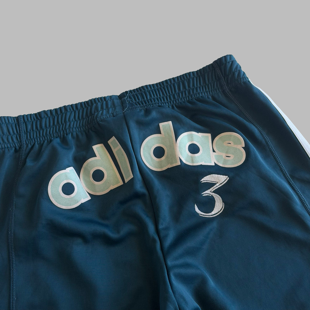 Y2K Adidas Spell Out Active Track Pants - S