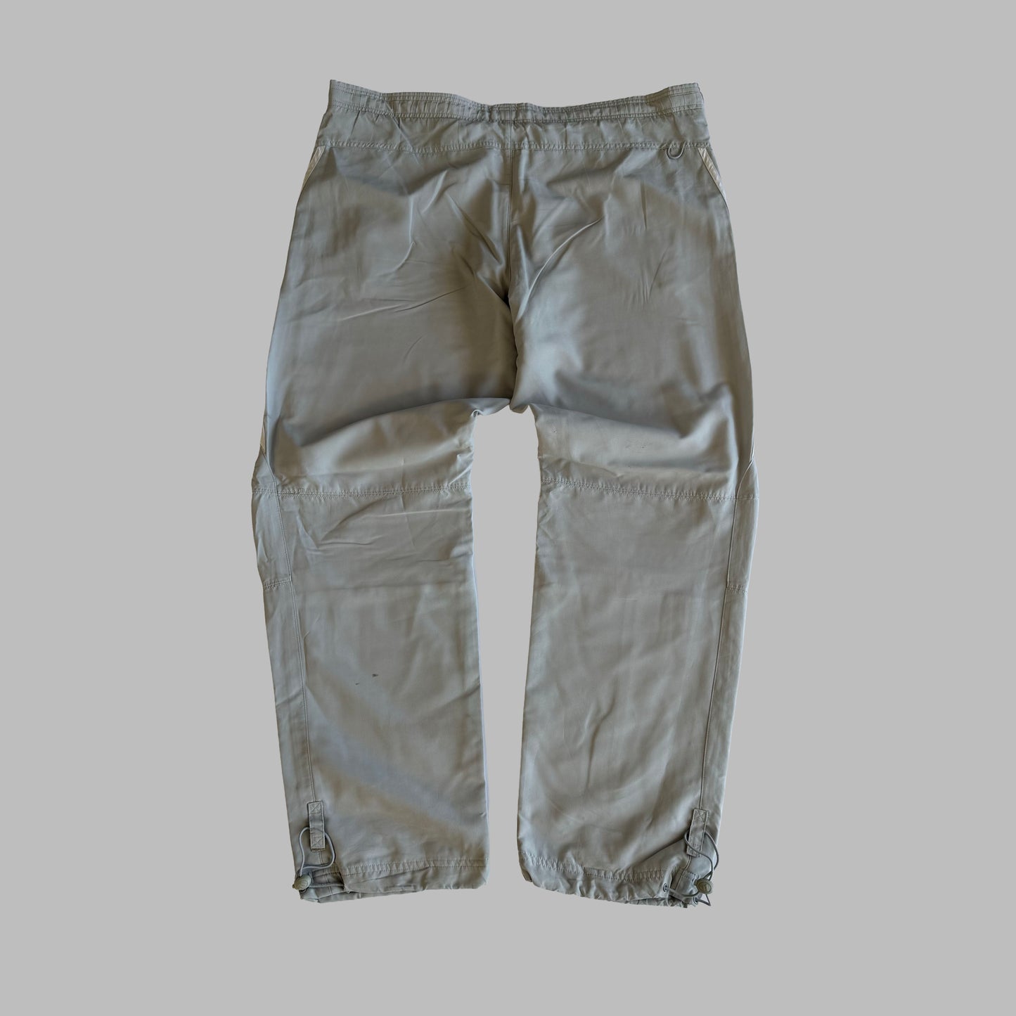 Y2K Adidas Three Striped Straight Leg Track Pants - XL