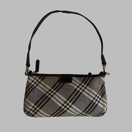 Y2K Burberry Blue Label Checkered Mini Shoulder Bag