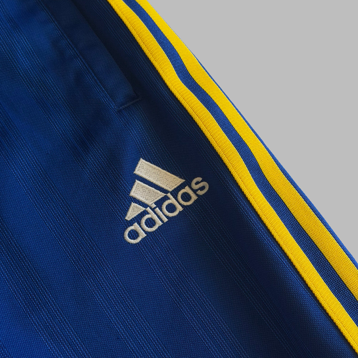 Y2K Adidas Three Stripe Heavyweight Track Pants - M