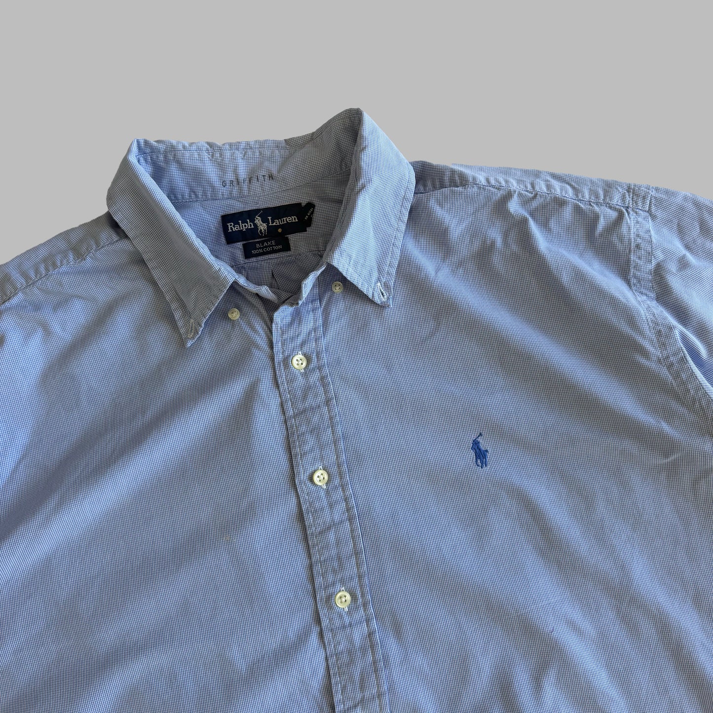 Y2K Polo Ralph Lauren Checkered Button Up Shirt - XXL