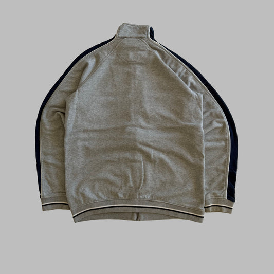 Y2K Nike Striped Single Swoosh Track Jacket - M