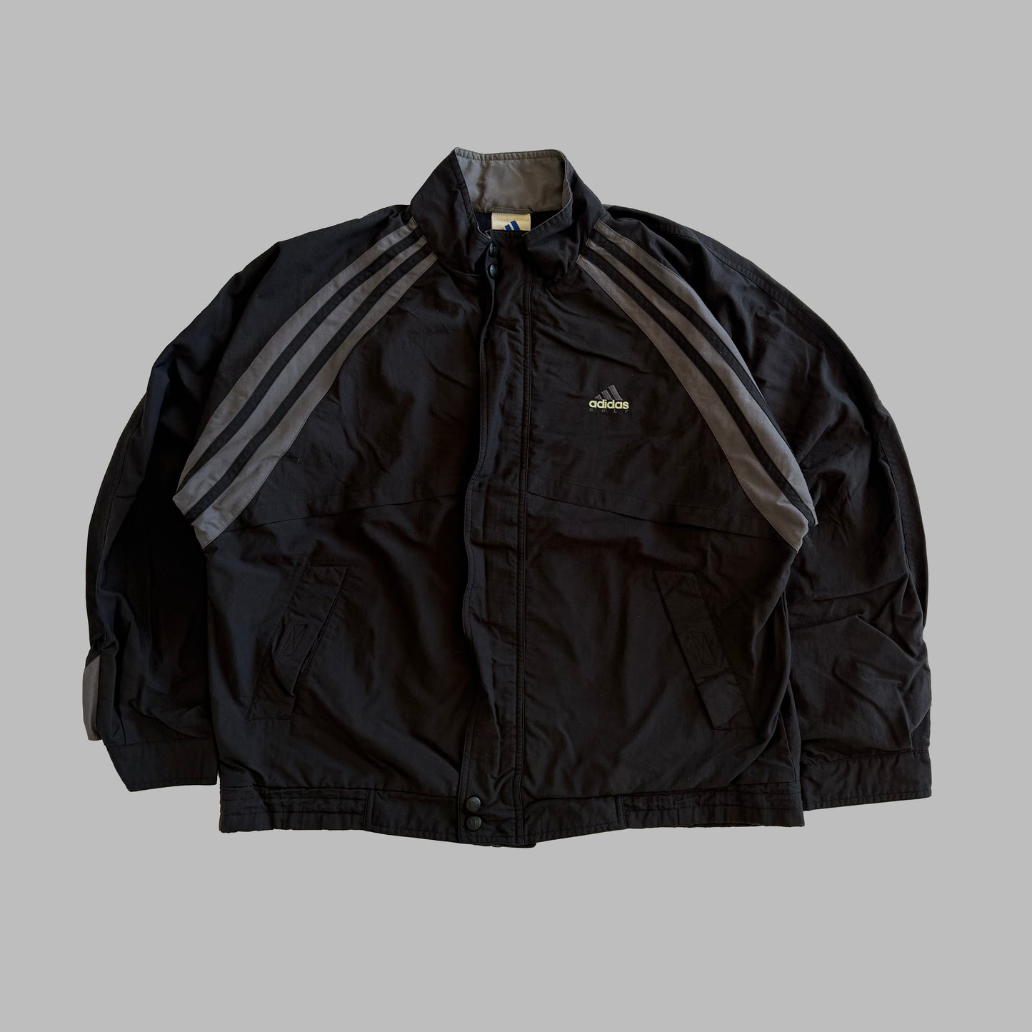 90s Adidas Golf Three Stripe Bomber Jacket - L