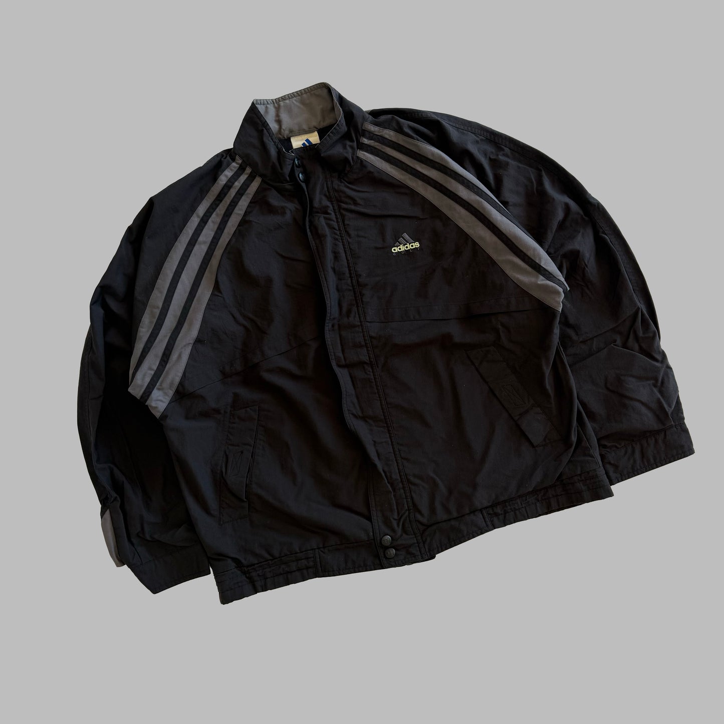 90s Adidas Golf Three Stripe Bomber Jacket - L