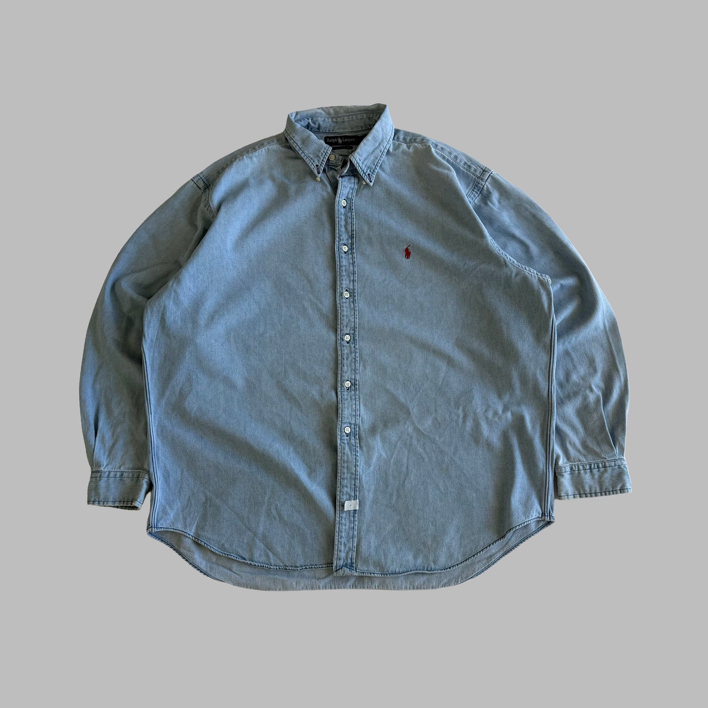 Y2K Polo Ralph Lauren Heavyweight Button Up Shirt - XXL