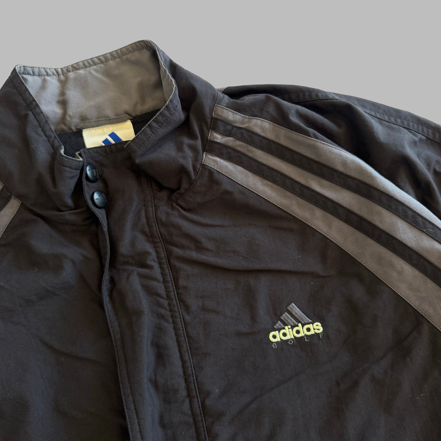 90s Adidas Golf Three Stripe Bomber Jacket - L