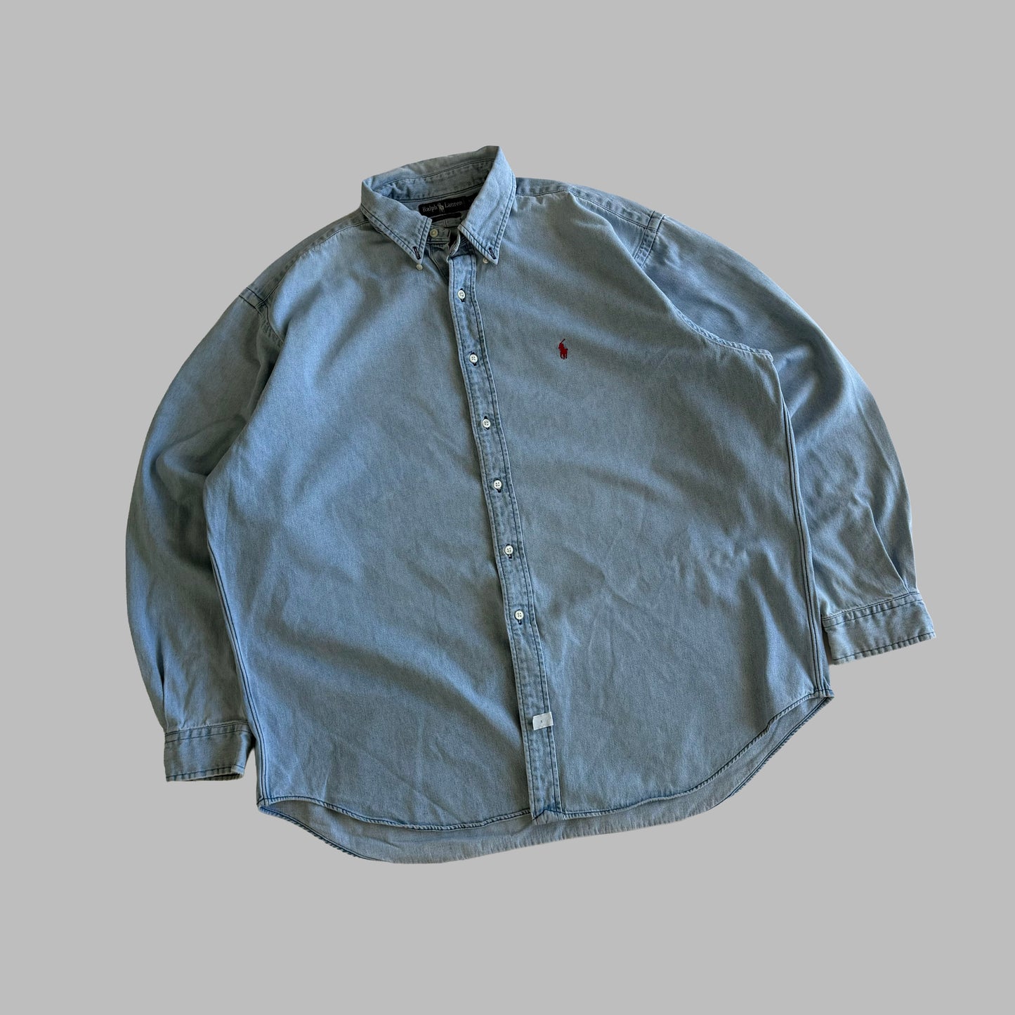 Y2K Polo Ralph Lauren Heavyweight Button Up Shirt - XXL