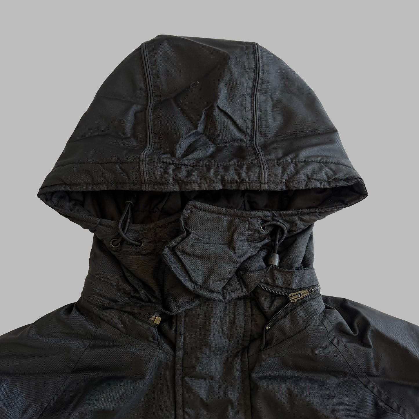 Y2K Nike Centre Swoosh Insulated Hooded Jacket - M