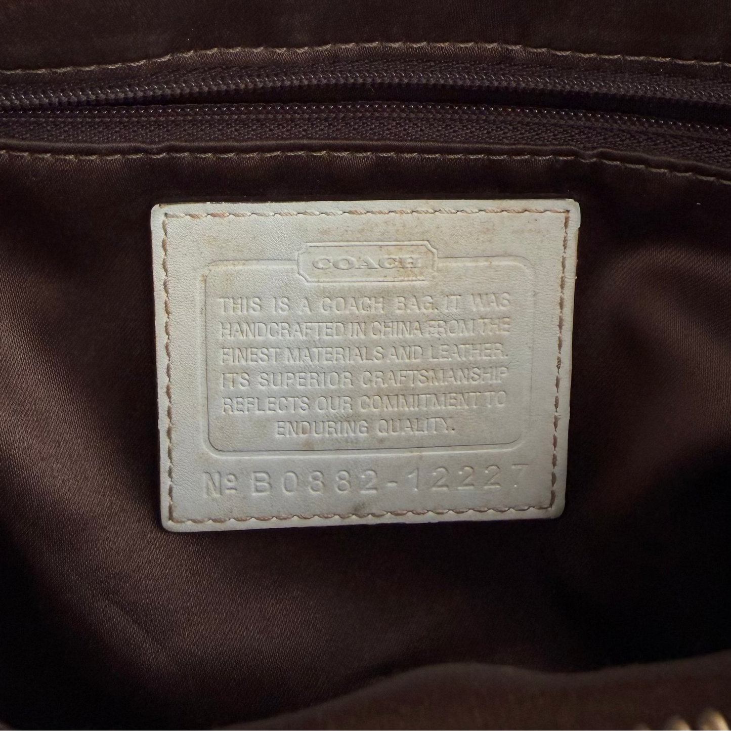 Y2K Coach Monogram Hobo Bag