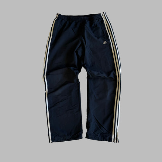 Y2K Adidas Three Stripe Straight Leg Track Pants - XL