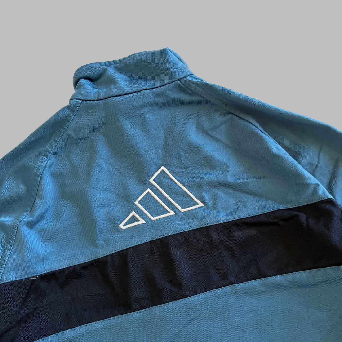 Y2K Adidas Three Stripe Track Jacket - M