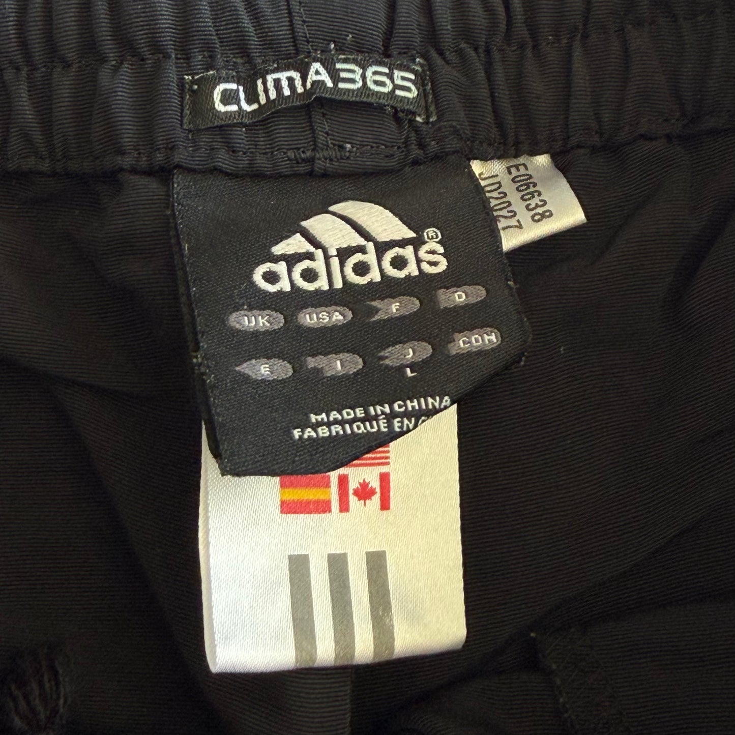 Y2K Adidas Three Stripe 3/4 Length Track Pants - M