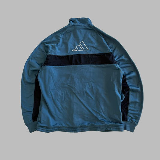 Y2K Adidas Three Stripe Track Jacket - M