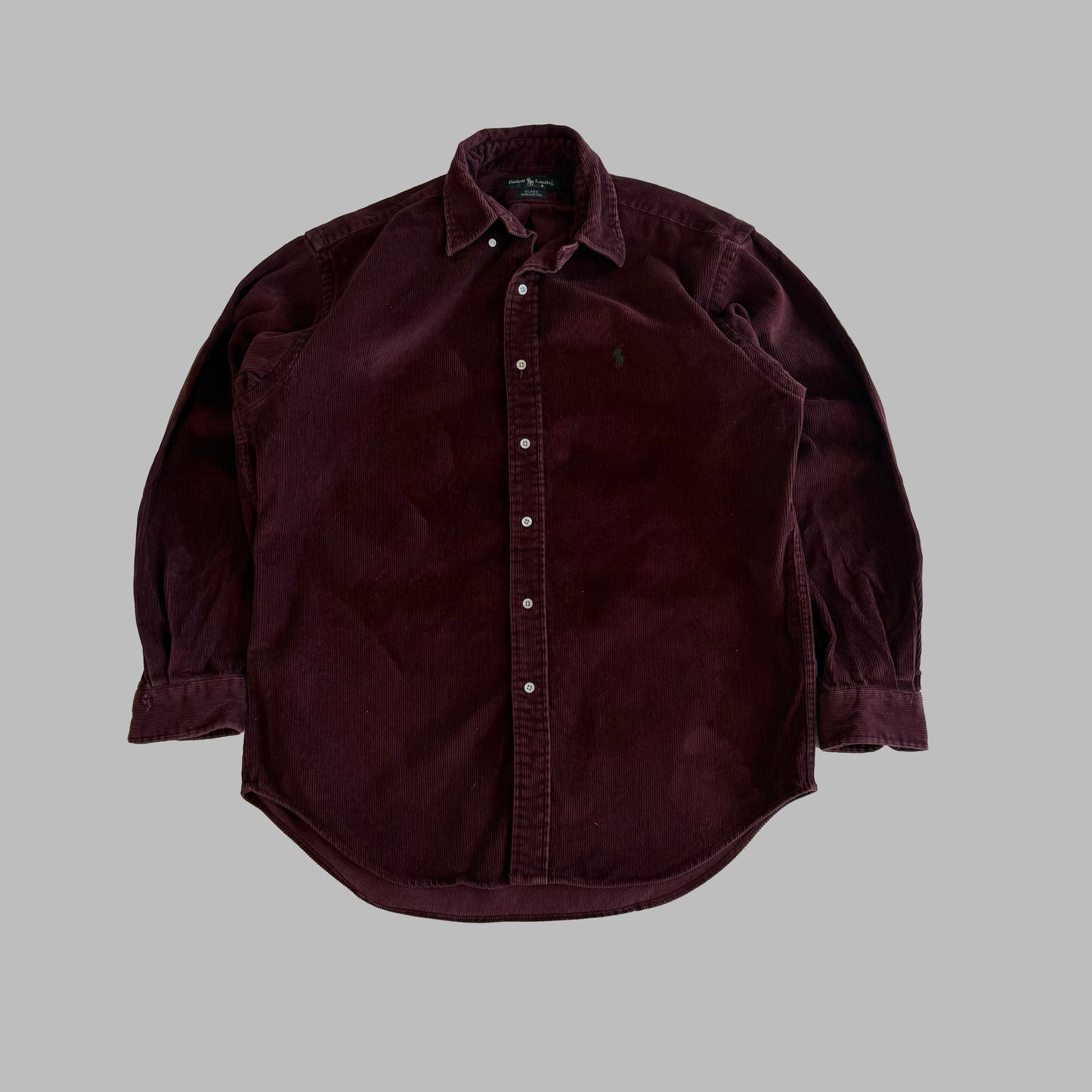 Y2K Polo Ralph Lauren Corduroy  Button Up Shirt - M