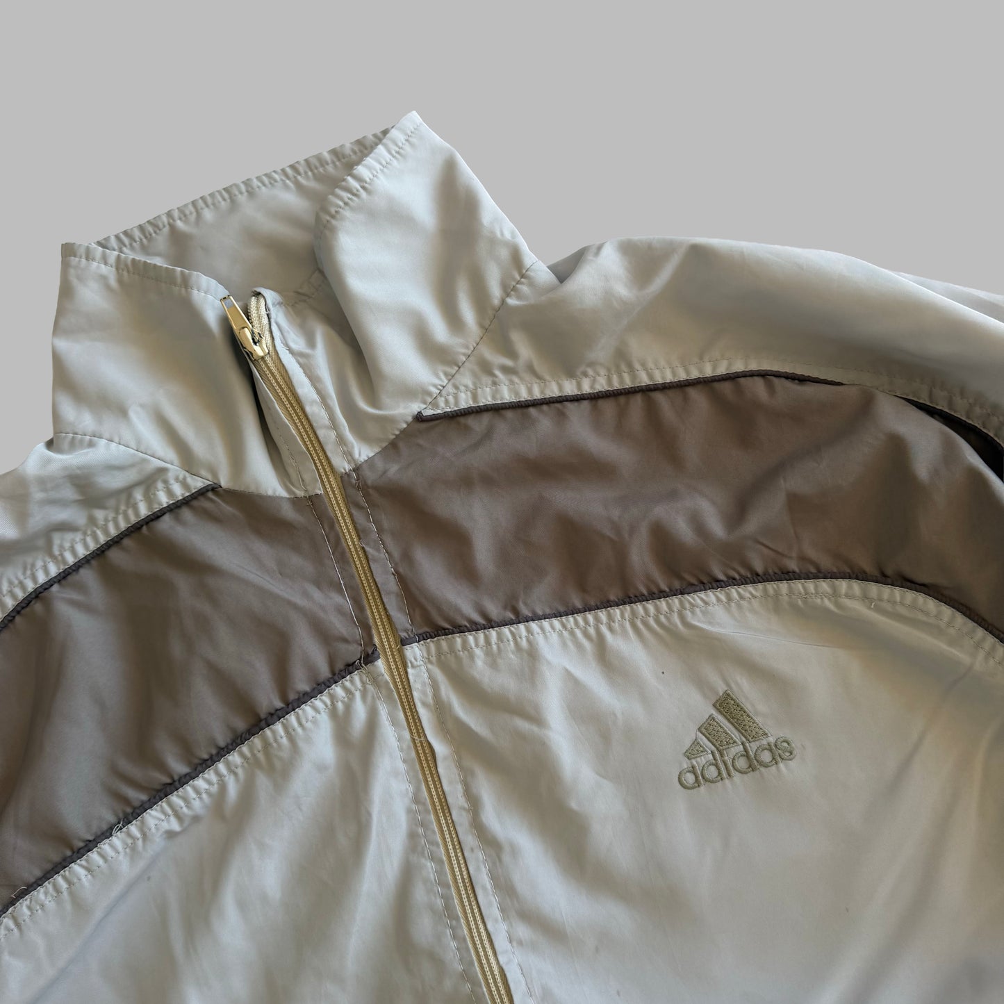 Y2K Adidas Panelled Track Jacket - XL