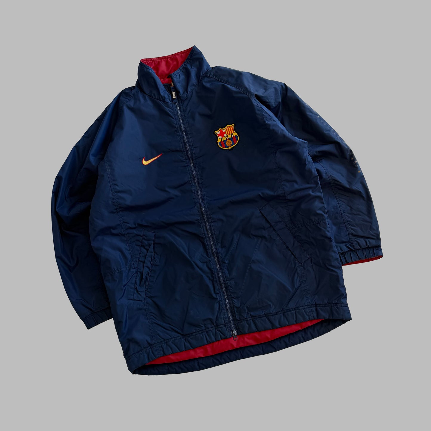 Y2K Nike Barcelona FC Padded Jacket - XL