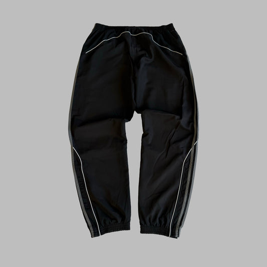 Y2K Adidas Three Stripe Baggy Track Pants - L