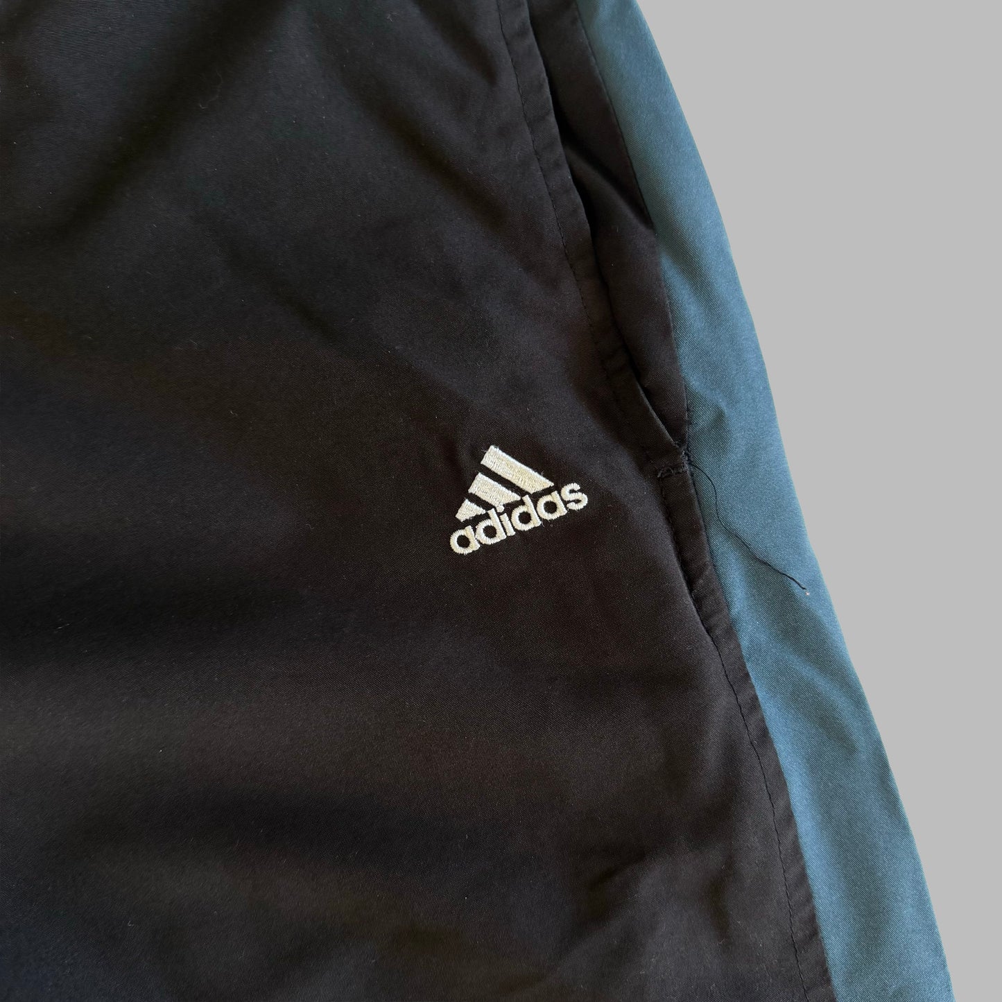 Y2K Adidas Three Stripe Baggy Track Pants - XL