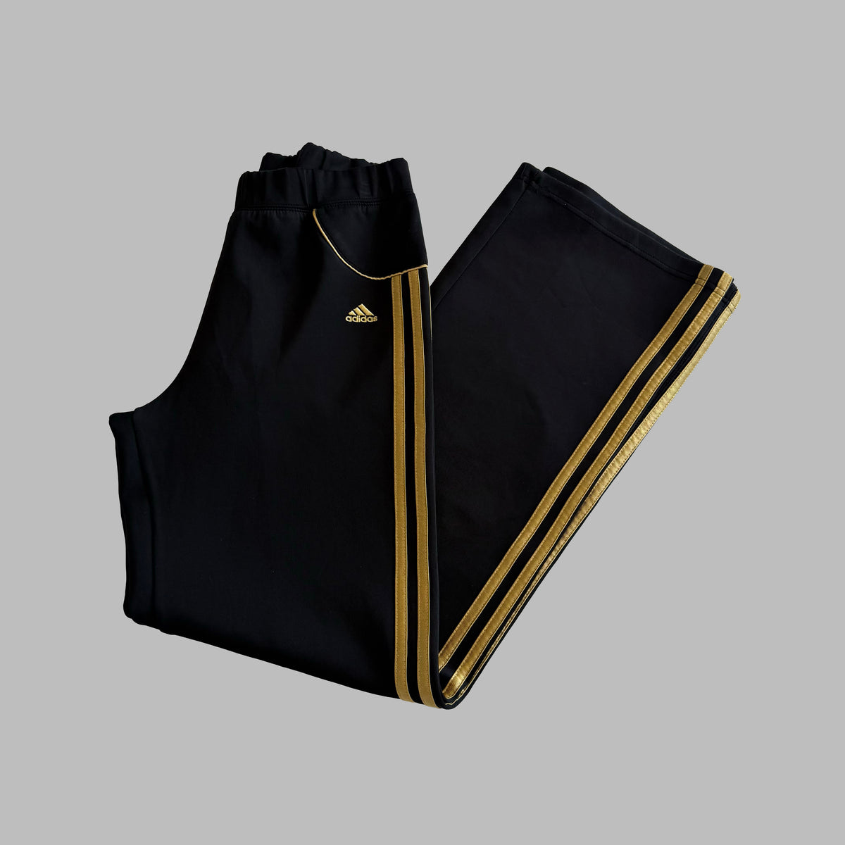 Y2K Adidas Three Stripe Active Track Pants - S