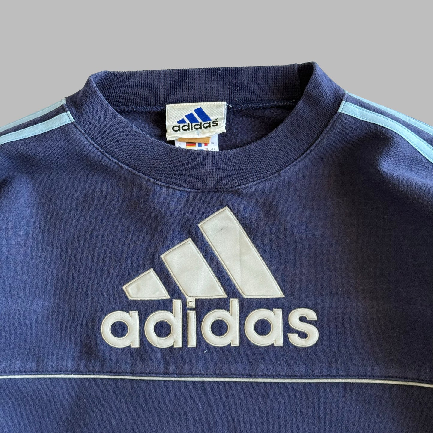 Adidas Three Stripe Sweatshirt - Small