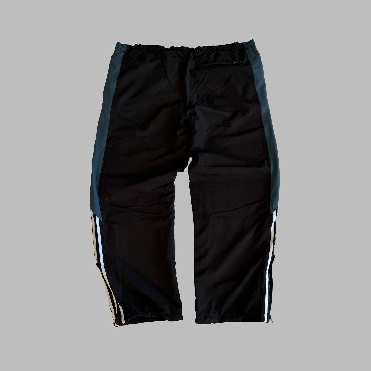 Y2K Adidas Three Stripe Baggy Track Pants - XL