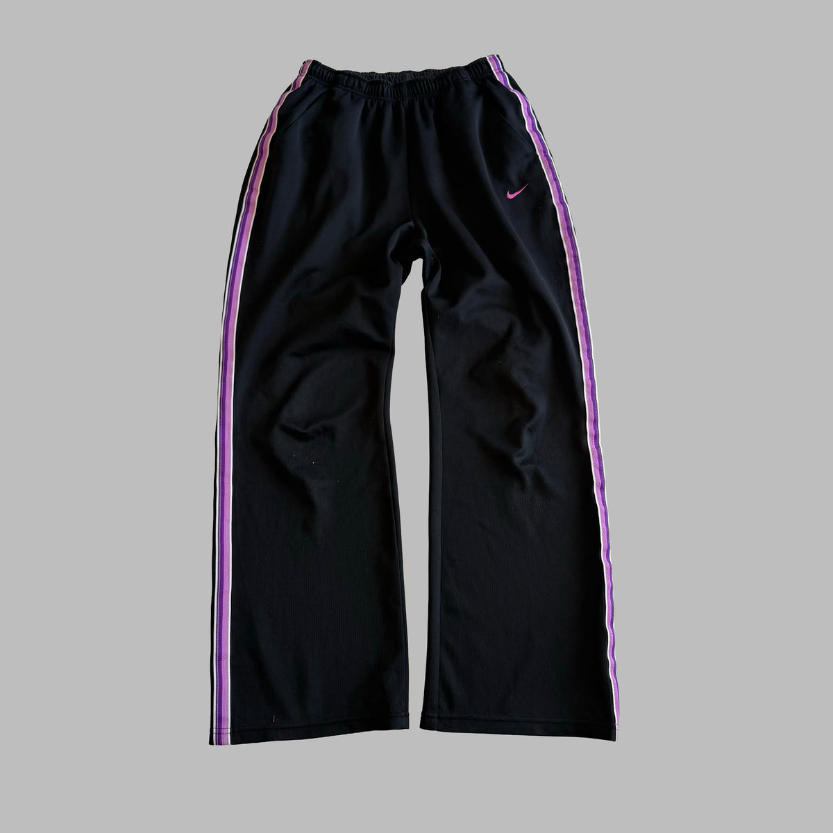 Y2K Nike Striped Active Track Pants - S