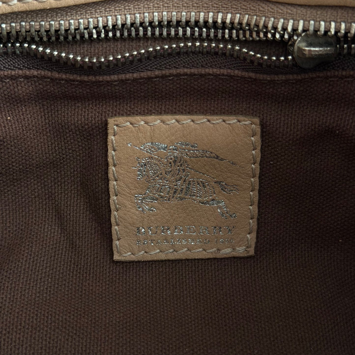 90s Burberry Western Rattan Shoulder Bag