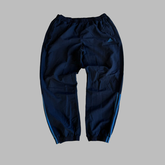 Y2K Adidas Three Stripe Parachute Track Pants - XXL