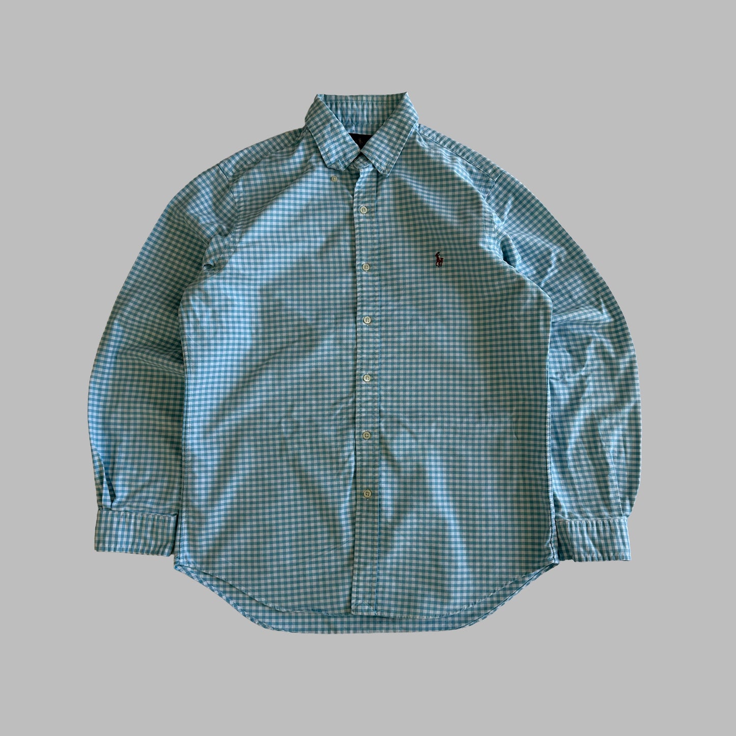 Y2K Polo Ralph Lauren Gingham Button Up Shirt - M