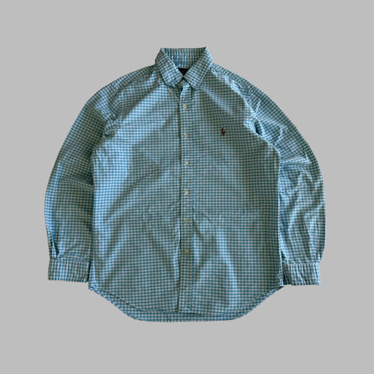 Y2K Polo Ralph Lauren Gingham Button Up Shirt - M