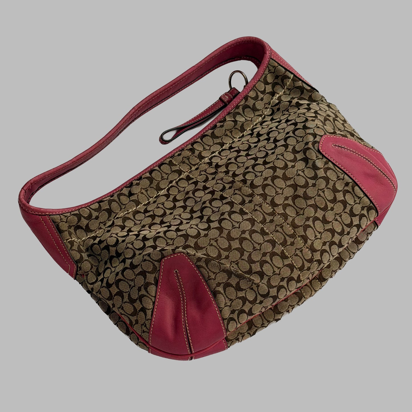 Y2K Coach Monogram Hobo Bag