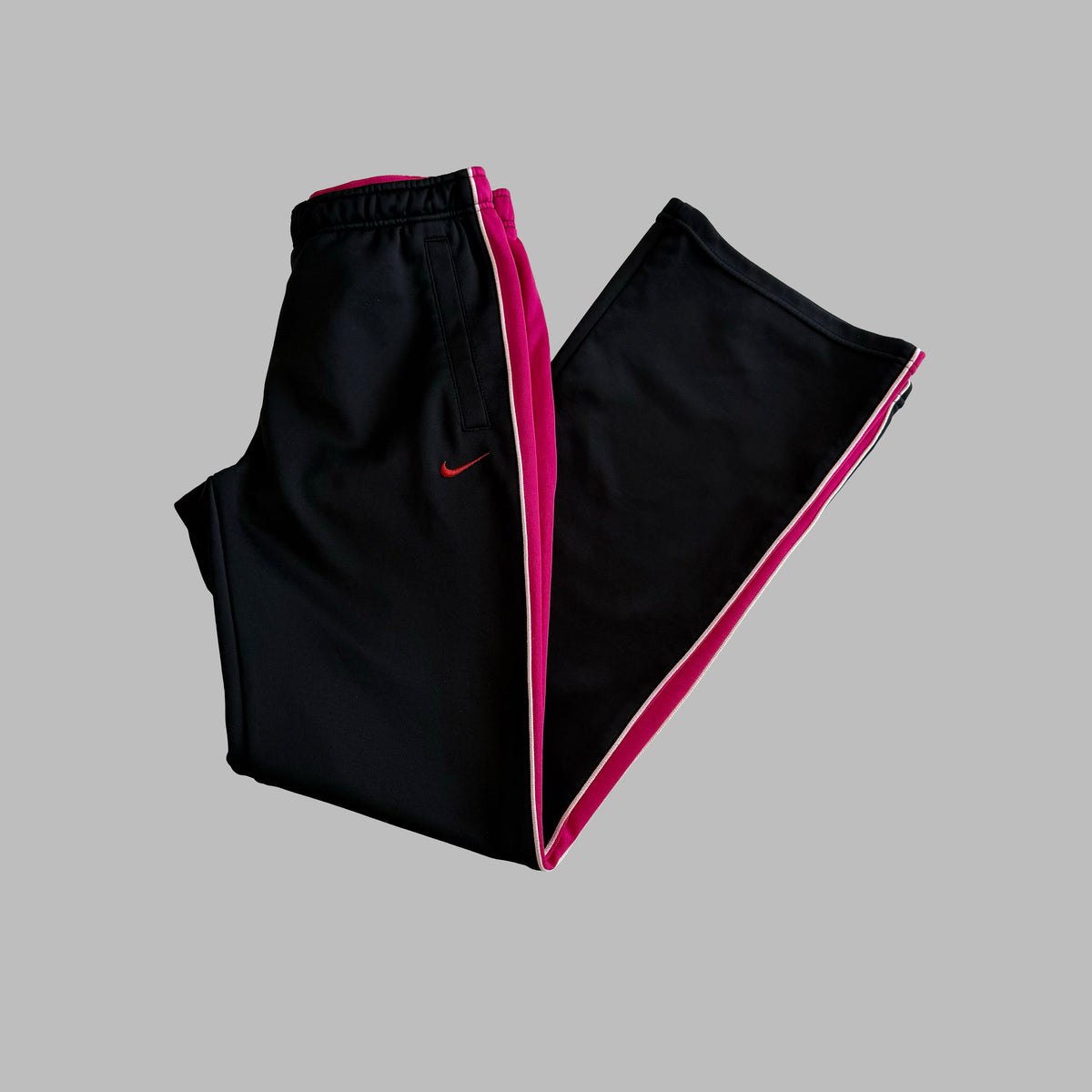 Y2K Nike Striped Active Track Pants - XS