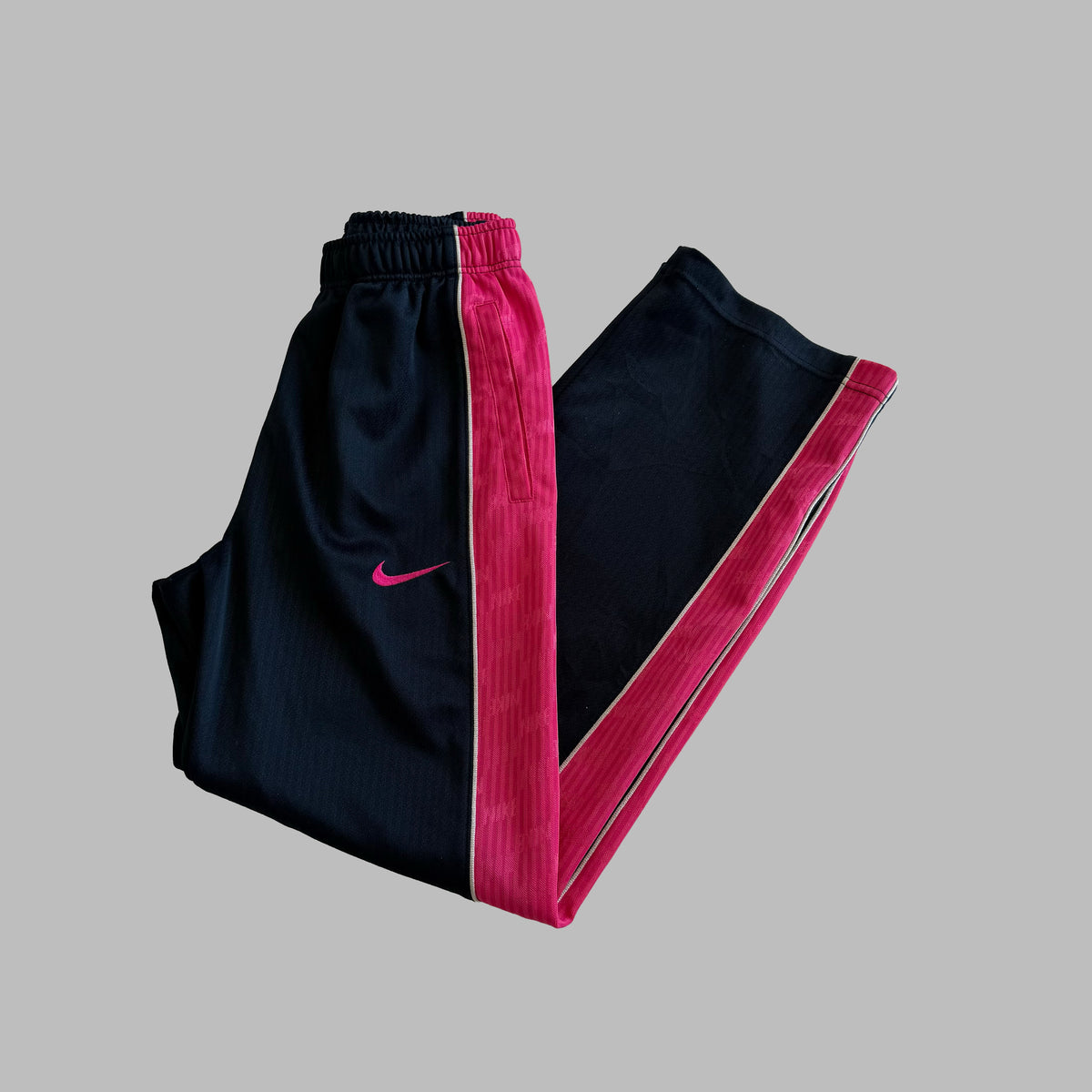 Y2K Nike Striped Active Track Pants - XS