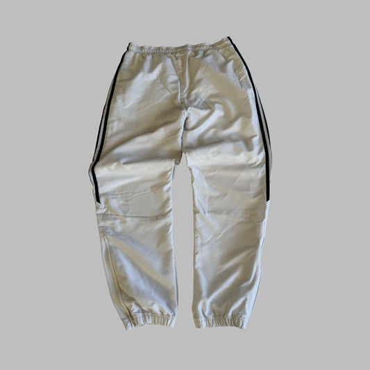 Y2K Adidas Three Stripe Baggy Track Pants - M