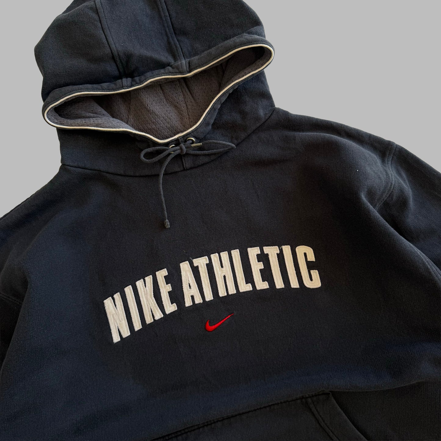 Y2K Nike Athletics Spell Out Hoodie - M
