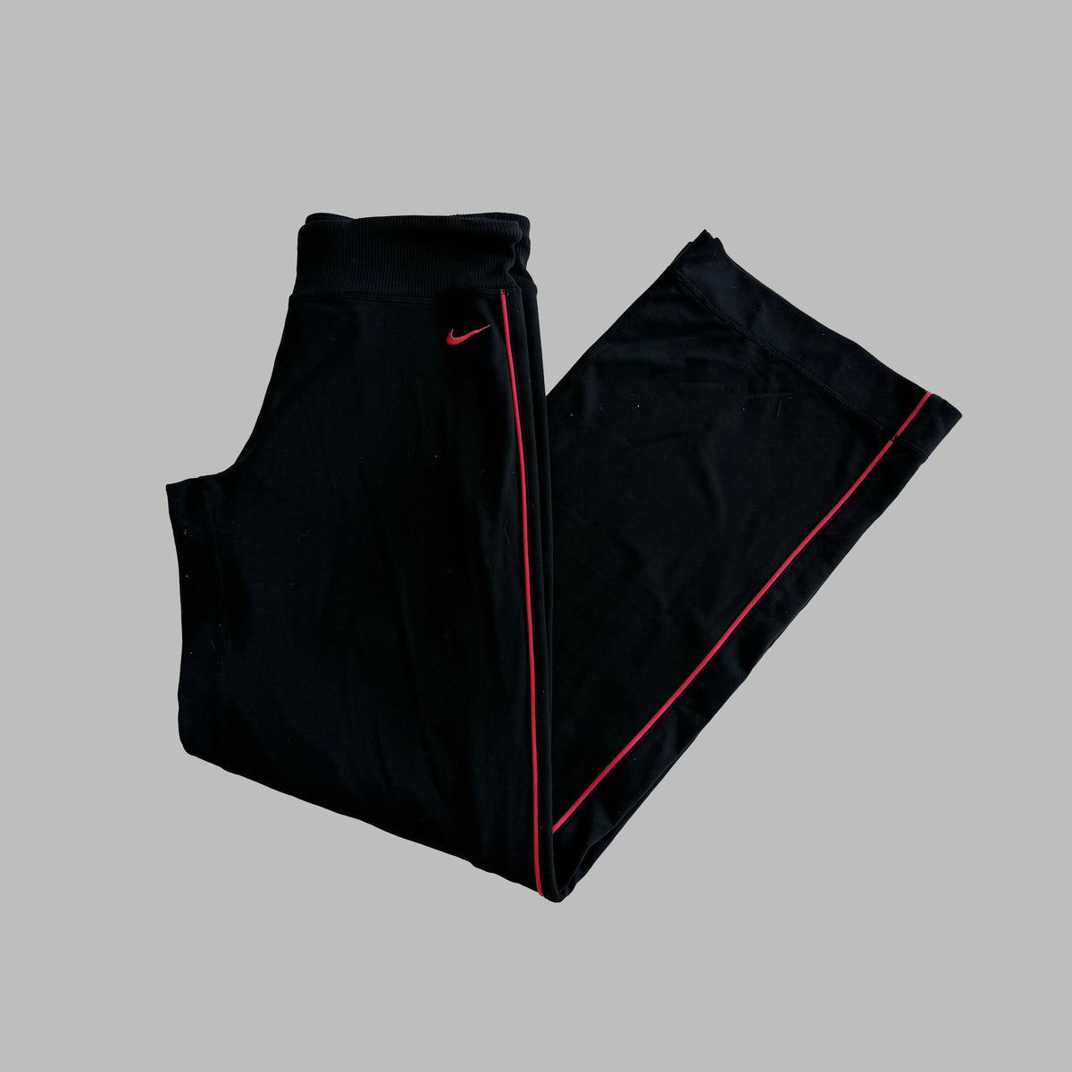 Y2K Nike Striped Wide Leg Activewear Pants - S