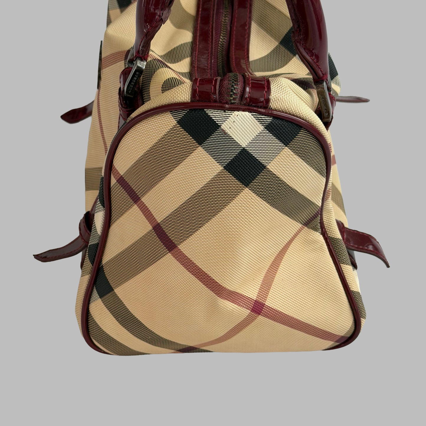 Y2K Burberry Nova Check Bowler Bag