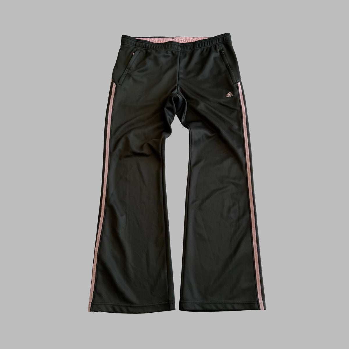 Y2K Adidas Three Stripe Active Track Pants - M