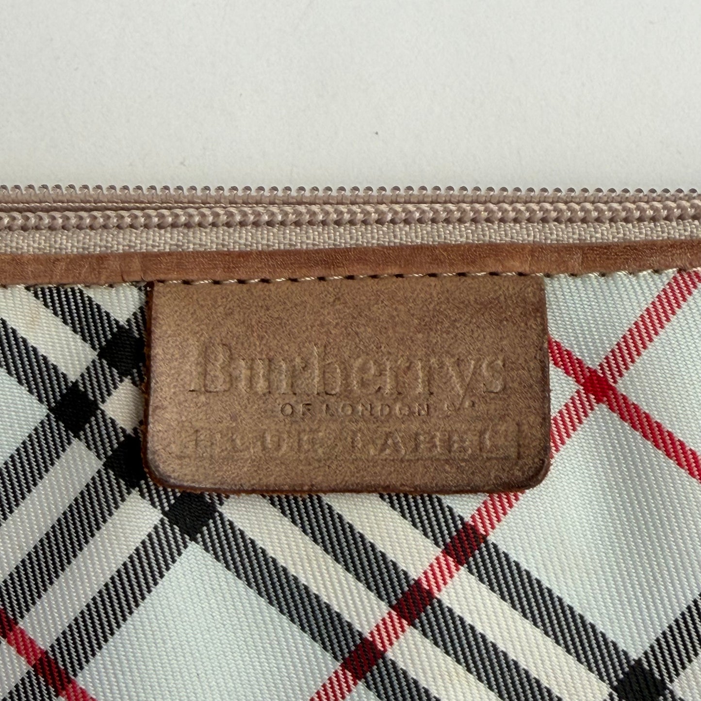 Y2K Burberry Blue Label Checkered Mini Shoulder Bag