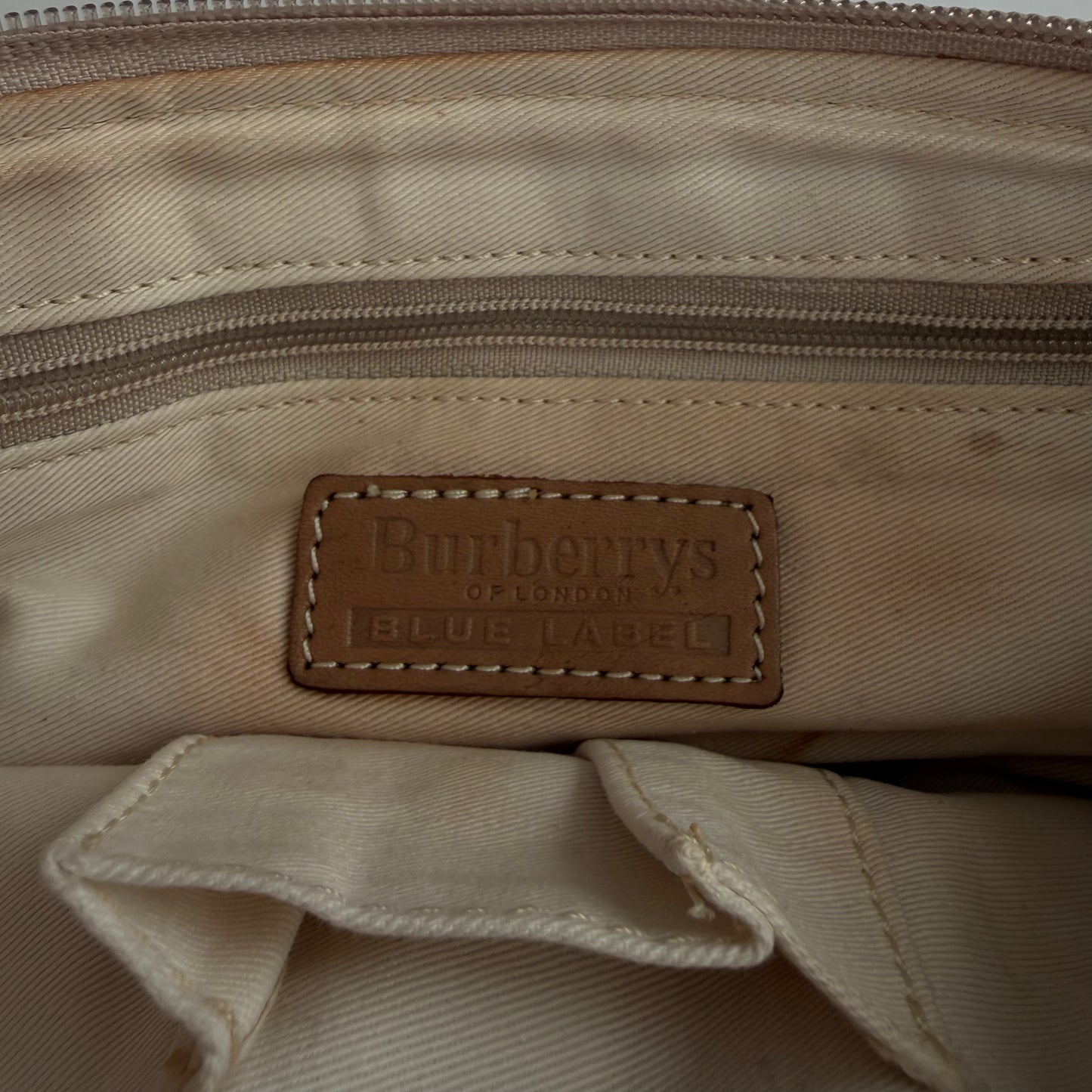 Y2K Burberry Blue Label Checkered Mini Shoulder Bag