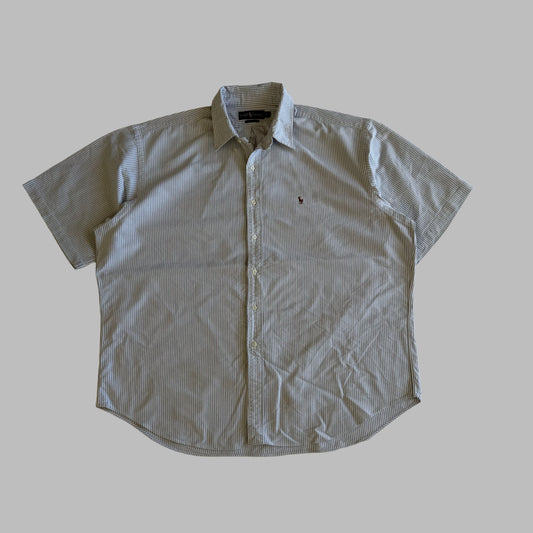 Y2K Polo Ralph Lauren Striped Button Up Shirt - XXL