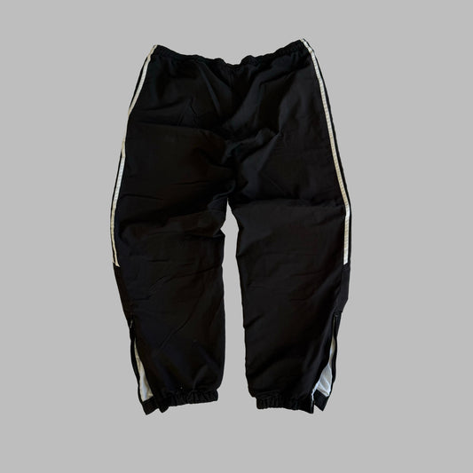 90s Adidas Three Stripe Baggy Track Pants - L